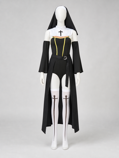 Hooded Cosplay Costume with Cross