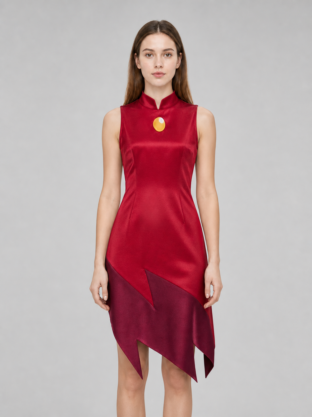 Edalyn cosplay dress in a school uniform style, red
