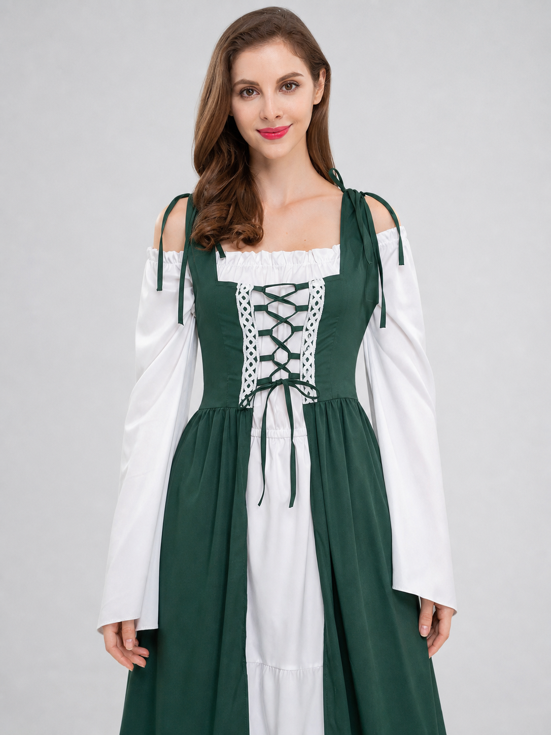 Historical Stage Costume with Lace and Lacing