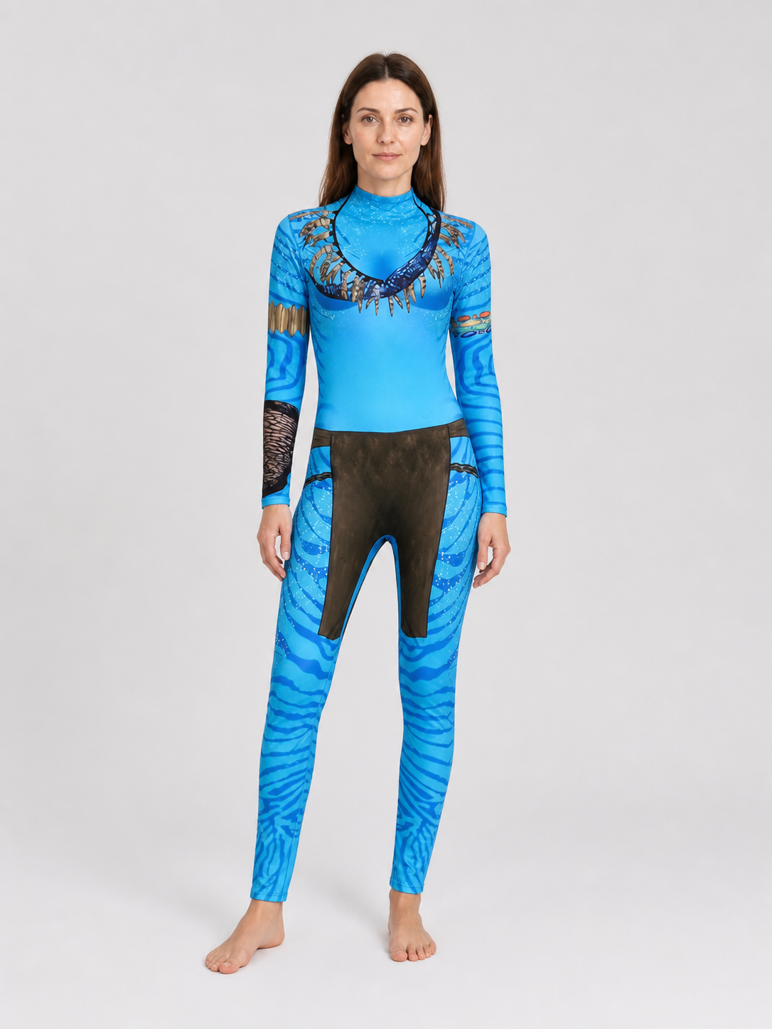 Avatar 2 Carnival Costume: Blue Jumpsuit Costumes detail 3