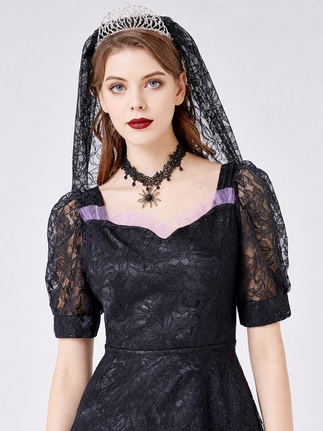 Black Gothic Lace Dress