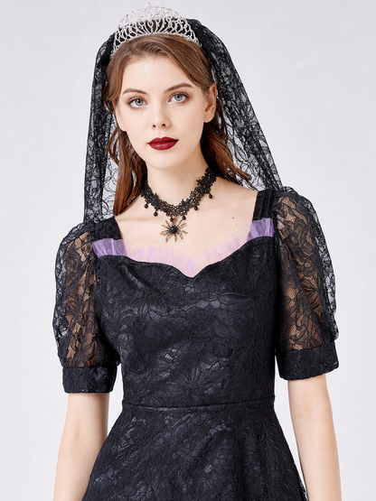 Black Gothic Lace Dress
