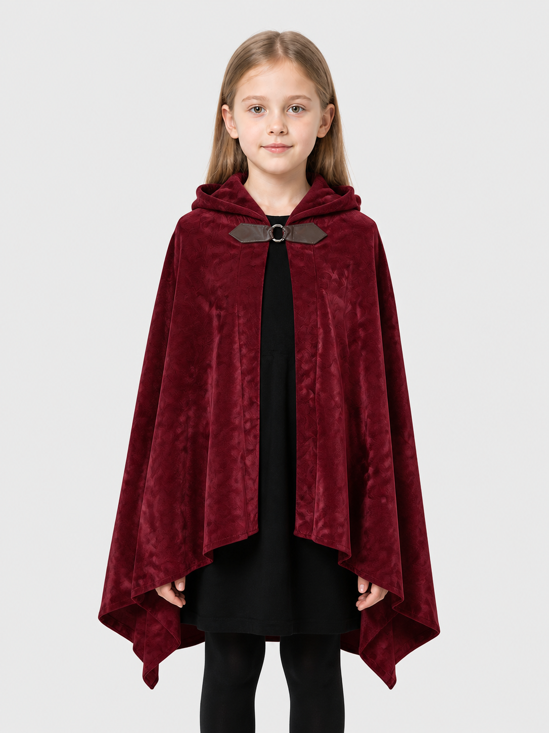 Elf Hooded Cloak with a Pointed Hem for Cosplay Costume Capes detail 3