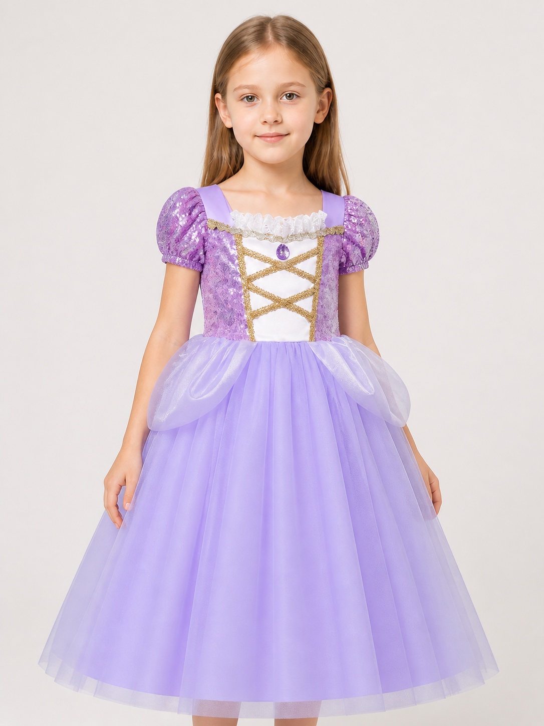 Light Purple Princess Carnival Costume for Cosplay Costumes detail 2