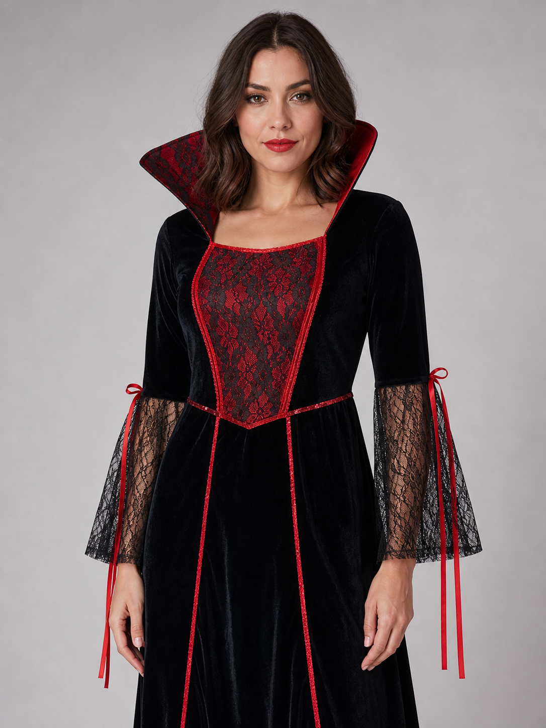 Gothic Cosplay Dress Costume with Choker