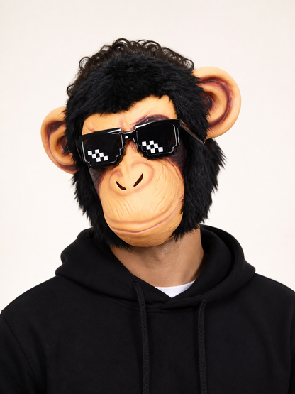 Halloween Gorilla Carnival Mask with Large Ears Costume Masks detail 2