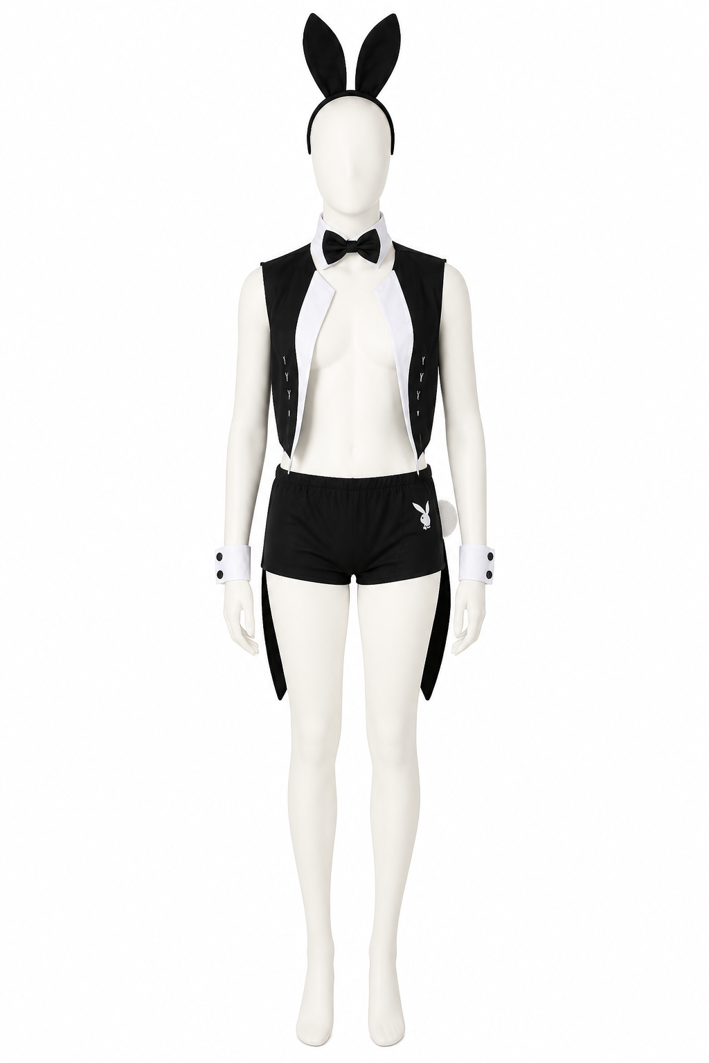 Black-and-White Costume with Ears and Tail Costumes detail 2