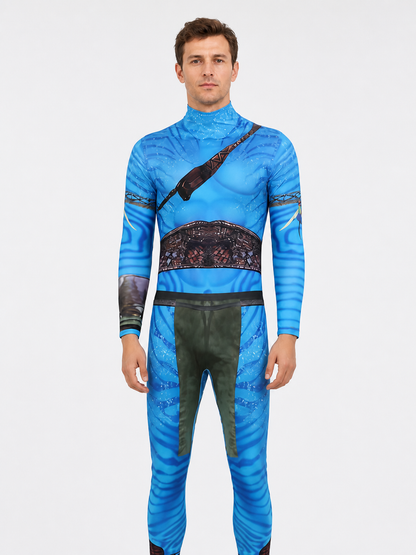 Blue Avatar stage jumpsuit for children and adults product detail 3