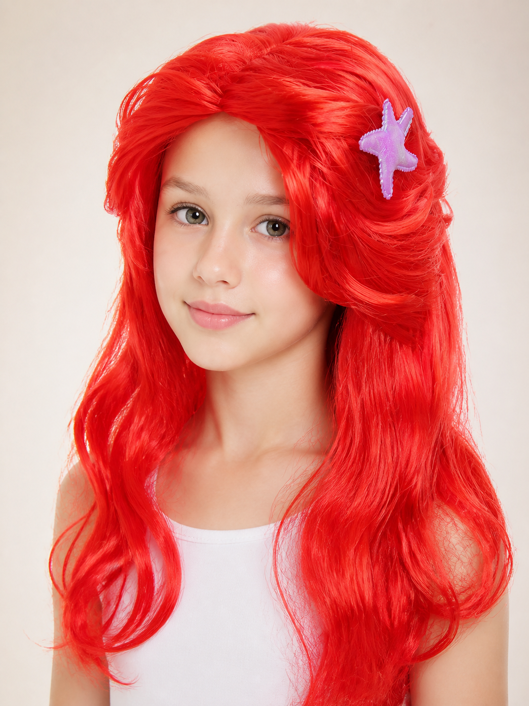 Red Carnival Wig for Halloween Costume Wigs detail 2