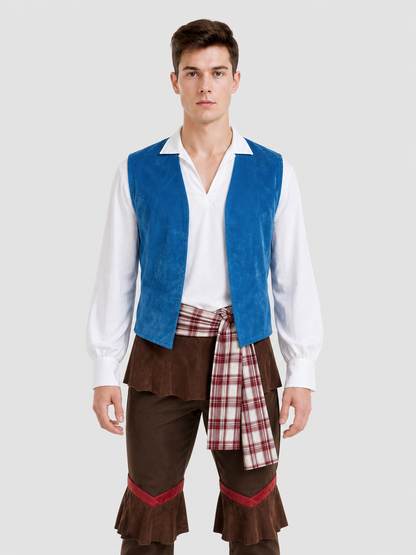 Pirate Costume with Vest, Shirt, Pants, and Hat
