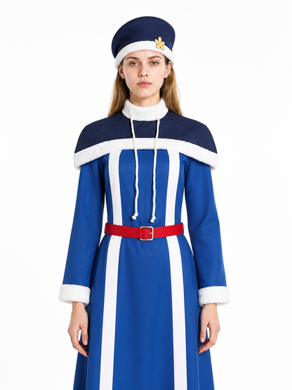 Juvia Cosplay Jumpsuit with Cape and Belt Costume Capes detail 3