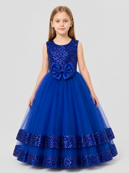 Princess Dress with Sequins, Bow, and Full Skirt Costume Dresses detail 3