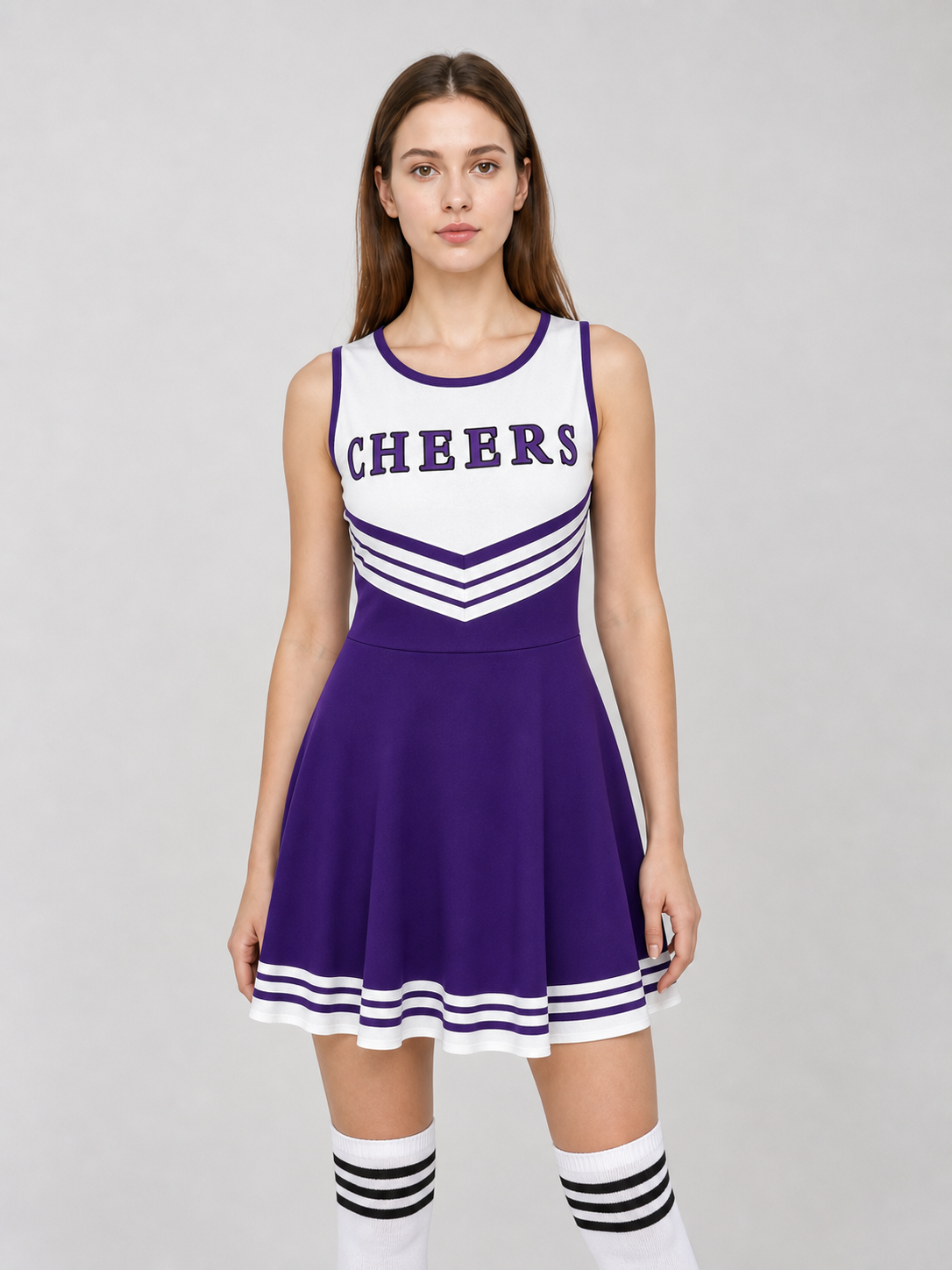 CHEERS Cheerleading Costume with Pom-Poms