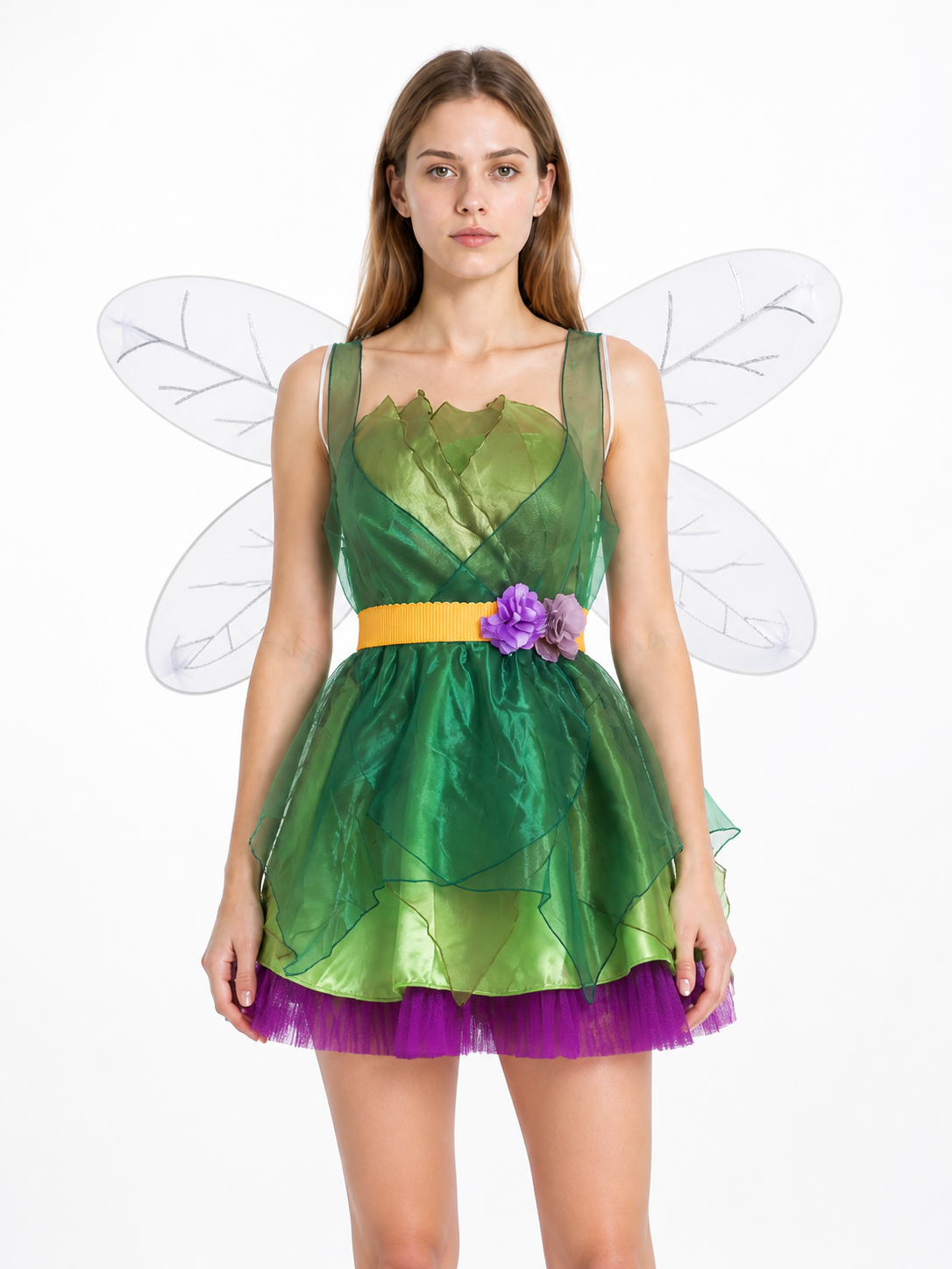 Green Elf Costume with Wings for Cosplay Costumes detail 2