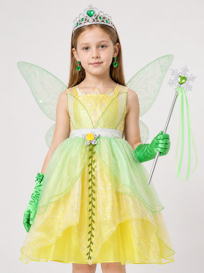 Green Princess Costume for Halloween Costumes detail 2