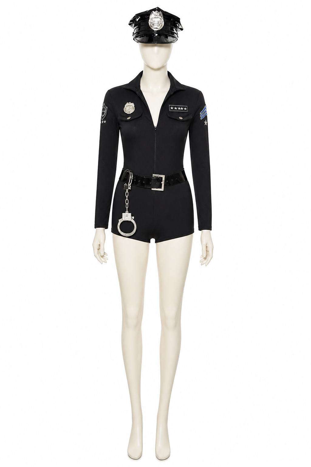 Police Costume, Romper with Shorts and Long Sleeves Costumes detail 3