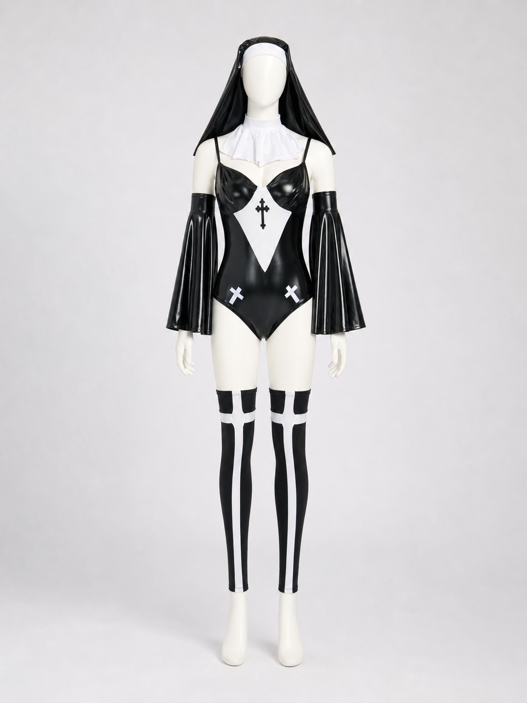 Cosplay Nun's Habit Costume with Cross