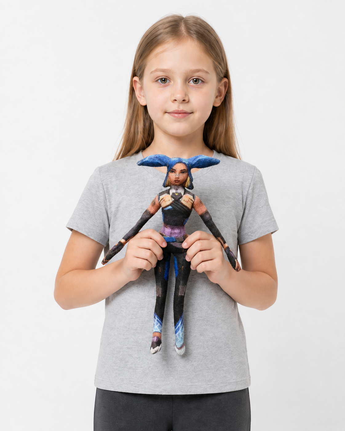 Articulated Anime Figure with a Blue Head and Purple Belt product detail 3