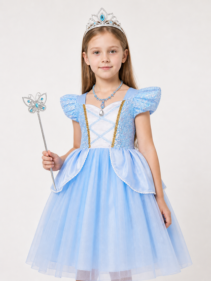 Blue Princess Halloween Costume Costumes detail 2