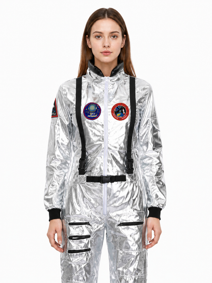 Astronaut Jumpsuit with Patches and Zipper product detail 2