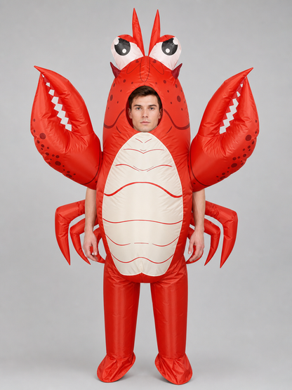 Inflatable Lobster Costume with Claws for Parties