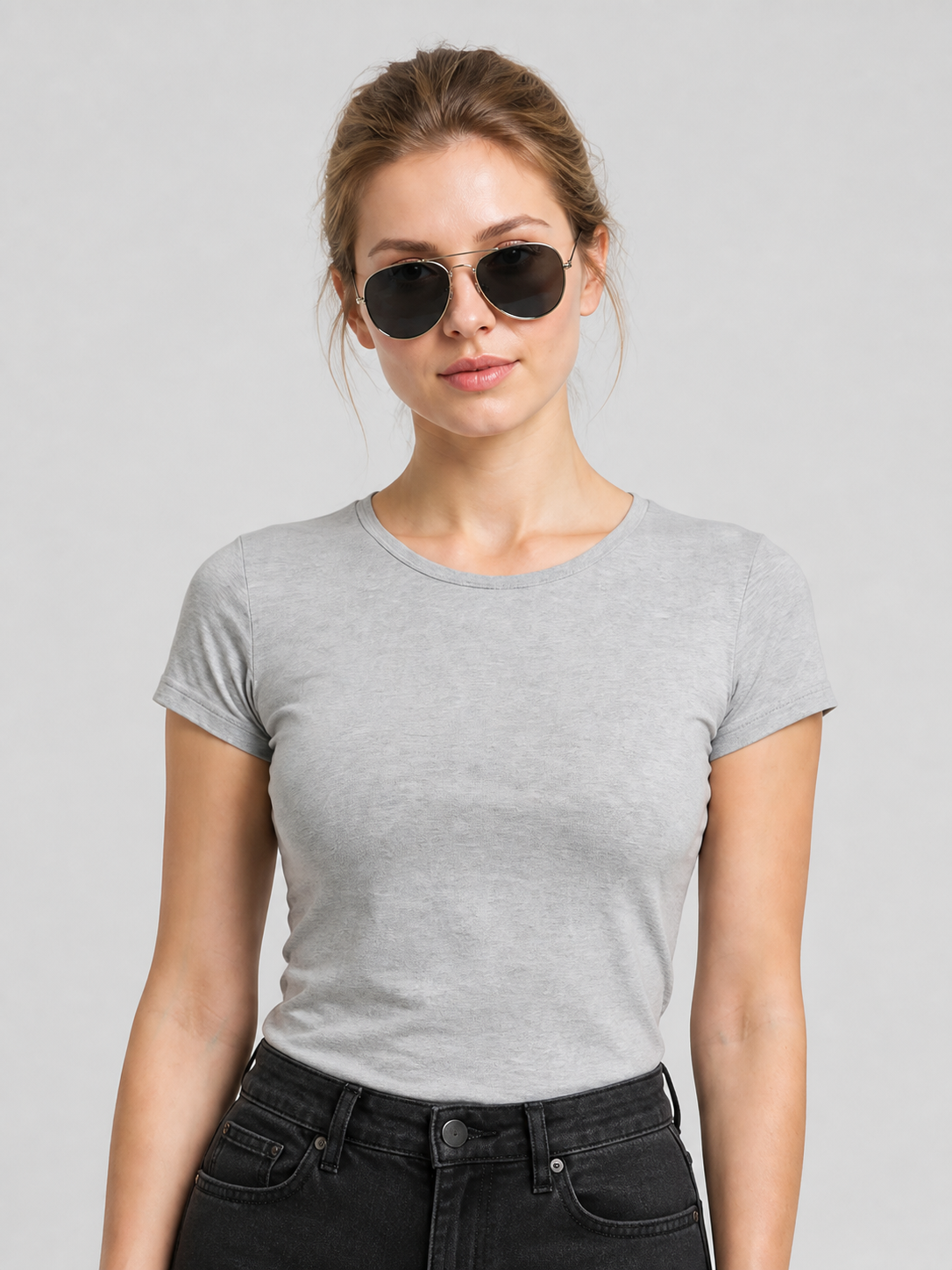 Aviator Sunglasses with Double Bridge, Gold product detail 3