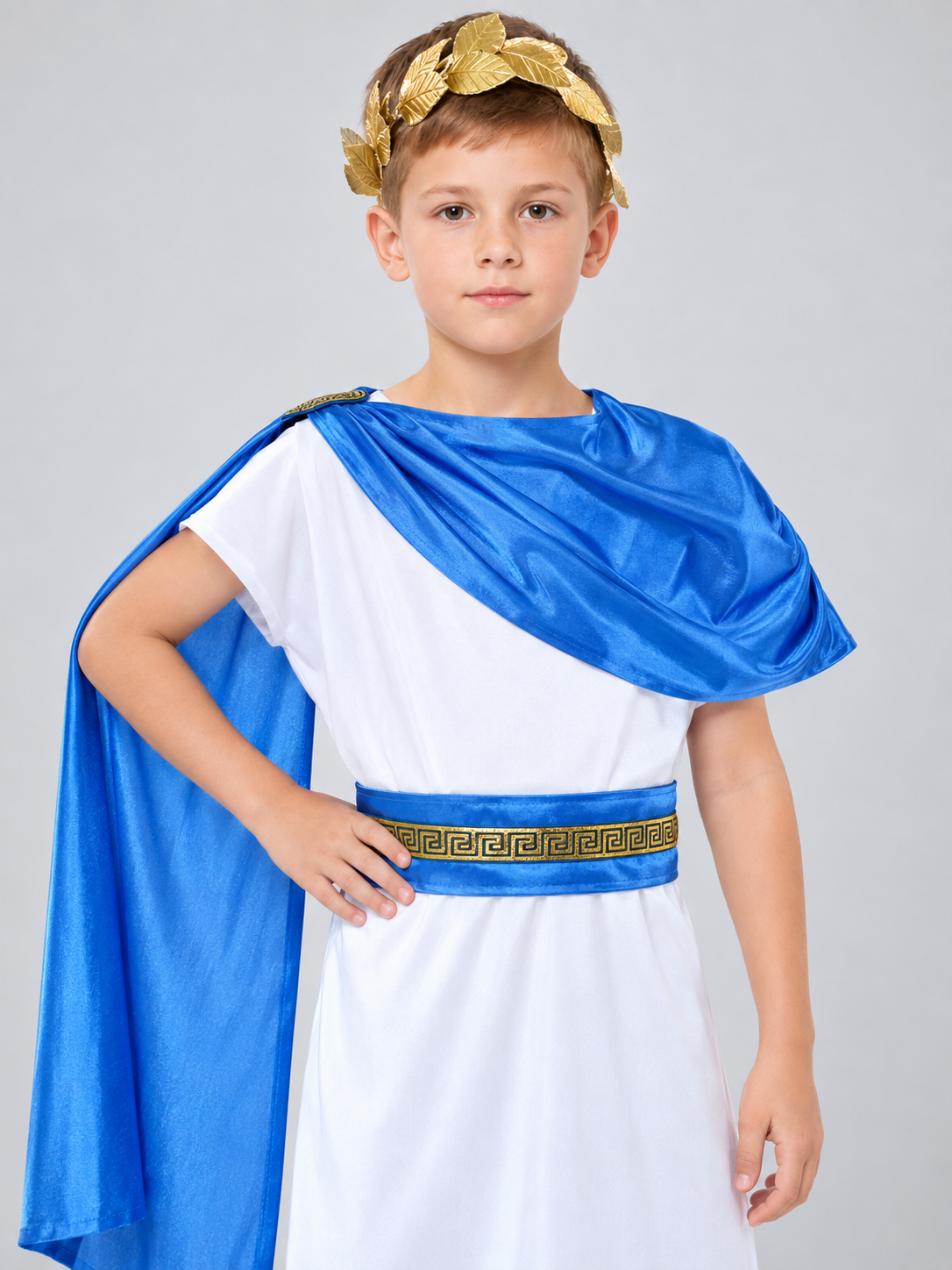 Children's Carnival Costume with Blue Cape Costume Capes detail 2
