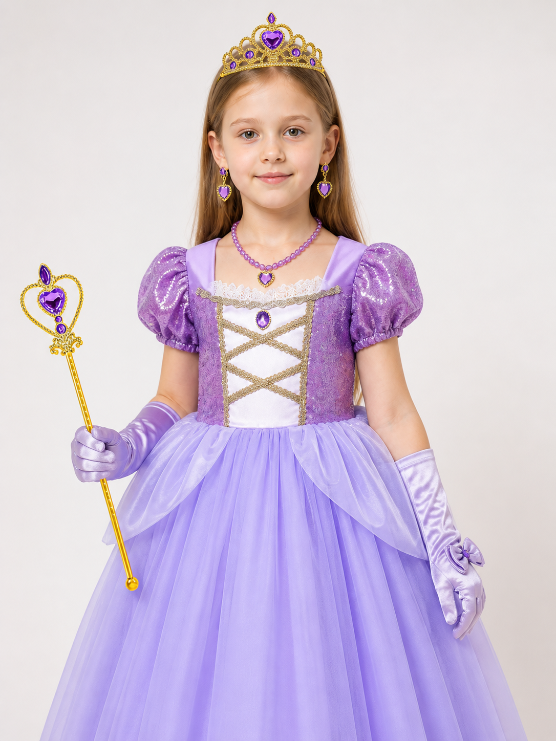 Purple Princess Costume for Halloween Costumes detail 2