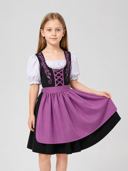 Children’s Traditional Dress with Apron and Full Skirt
