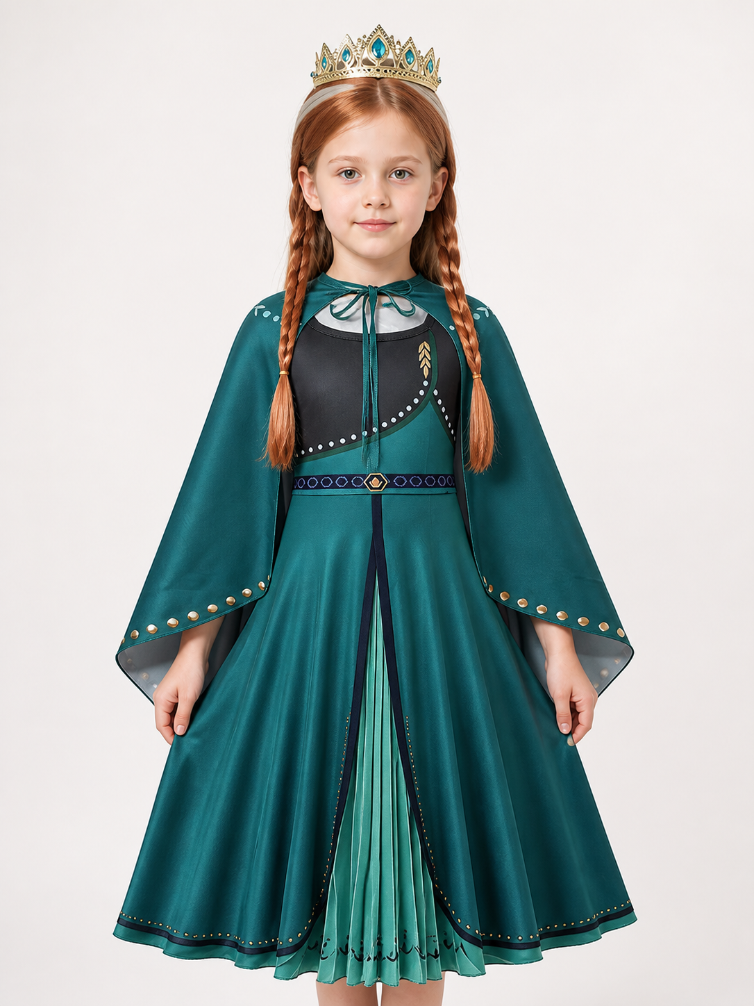 Turquoise Princess Costume for Cosplay Costumes detail 2