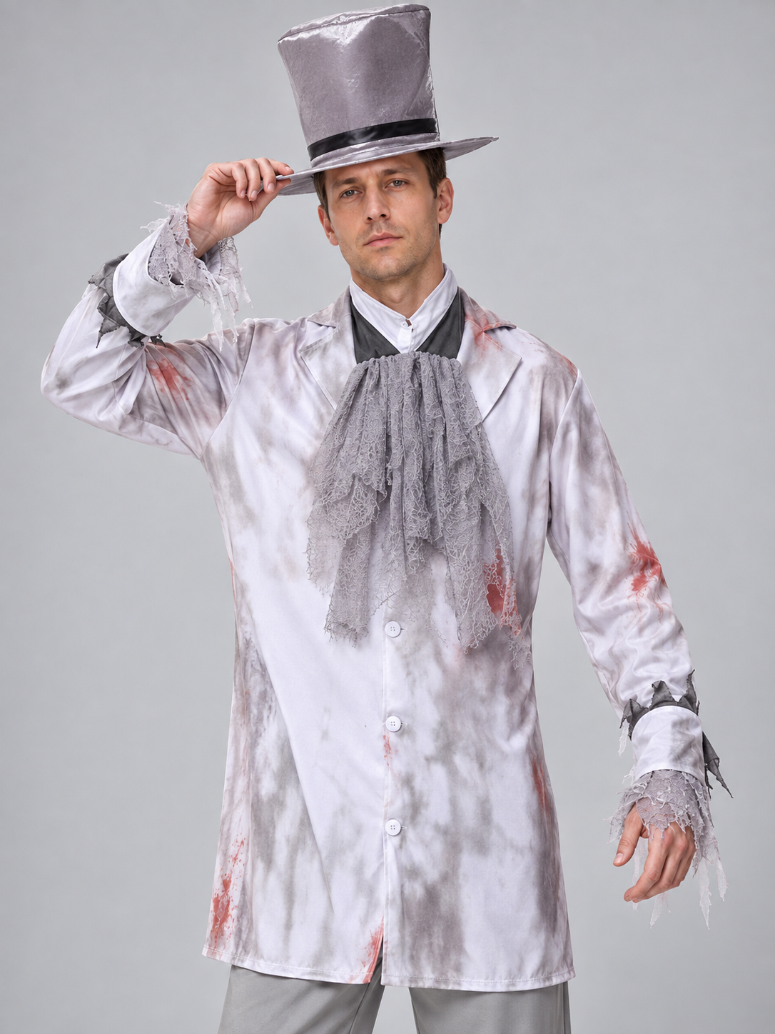 Zombie Halloween Costume with Blood Stains