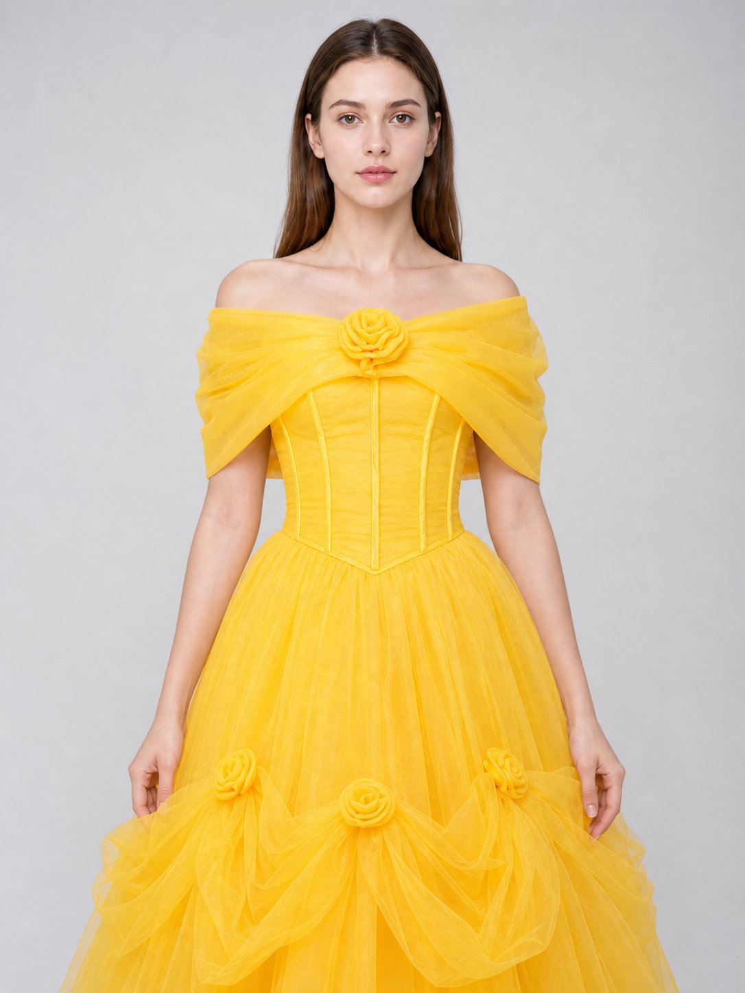 Puffy princess dress for celebrations and the stage
