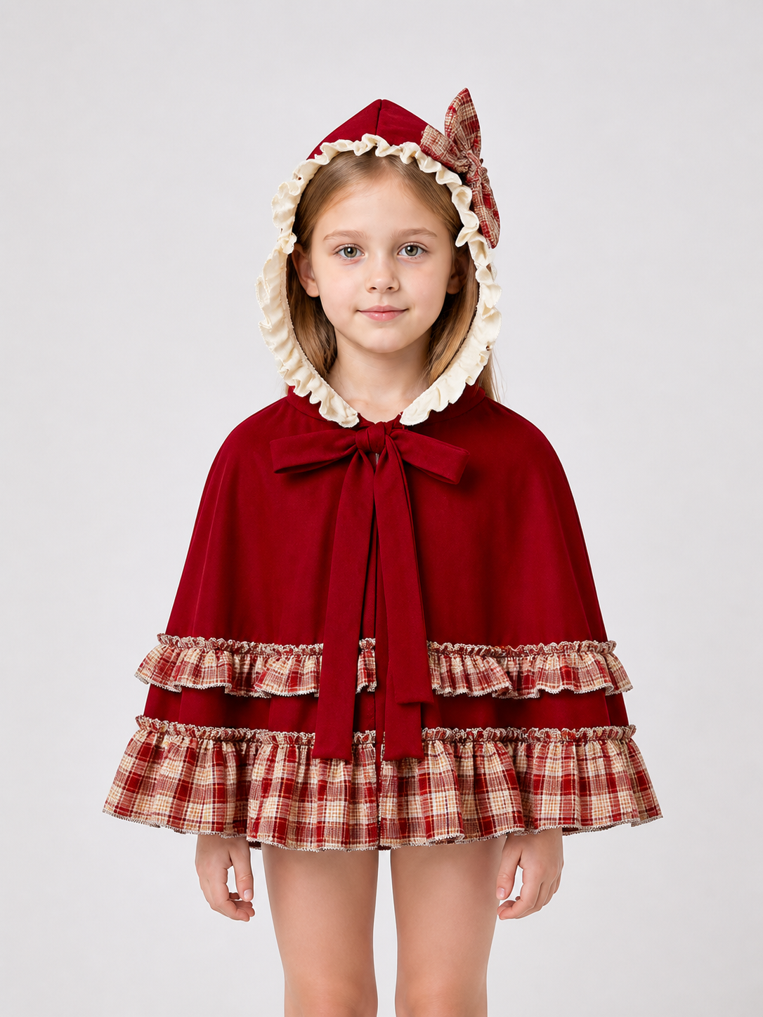 Red Riding Hood Hooded Carnival Dress Costume Dresses detail 3