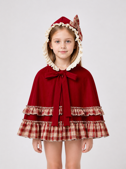 Red Riding Hood Hooded Carnival Dress Costume Dresses detail 3