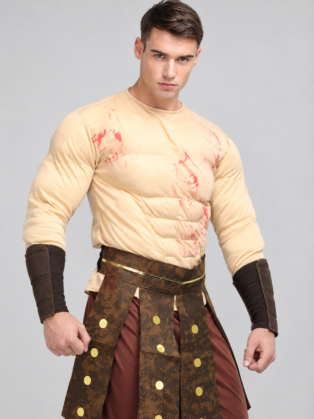 Ancient Roman Warrior Carnival Costume with Bracers Costumes detail 2