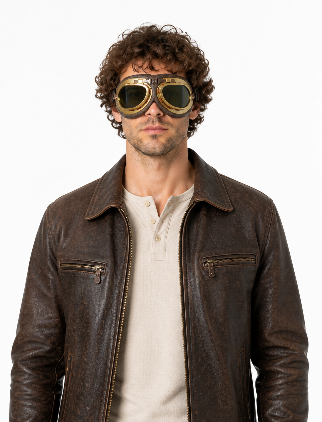 Goggles with Double Oval Lenses and an Elastic Strap product detail 3