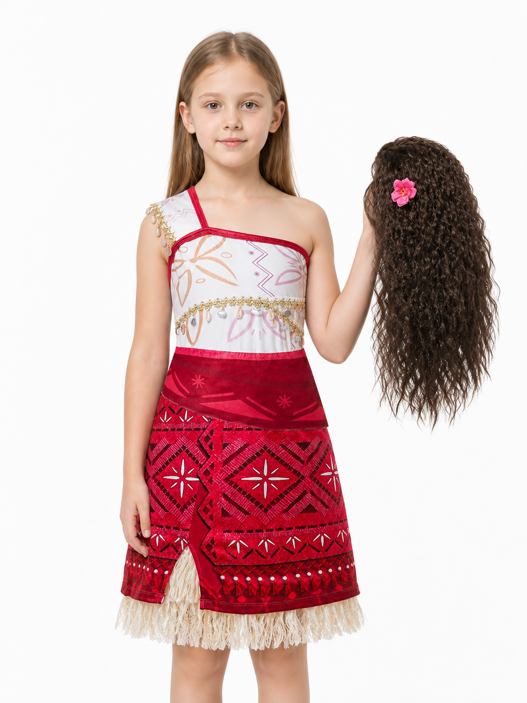 Moana Sleeveless One-Shoulder Dress Costume Costume Dresses detail 3