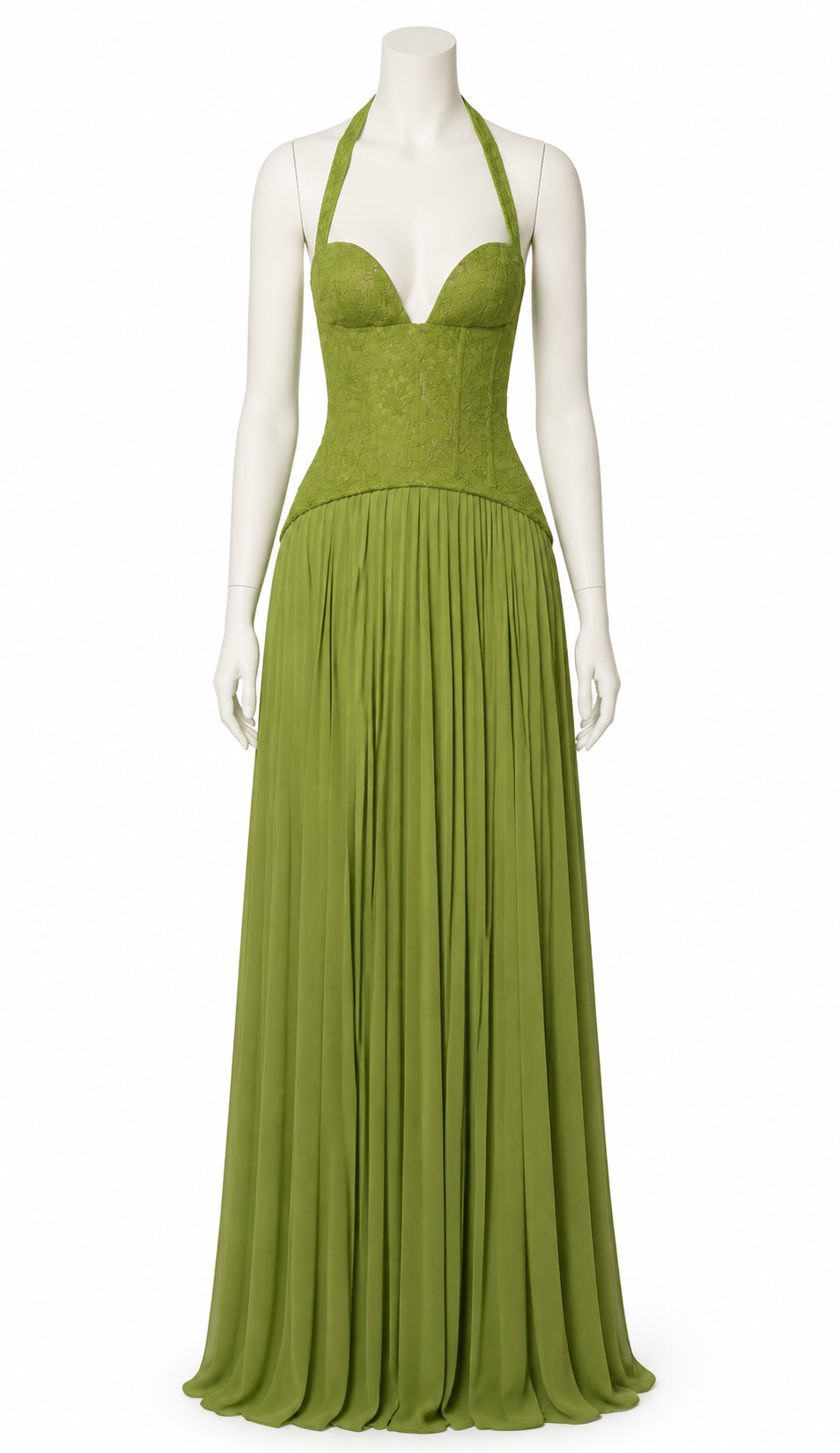 Maxi Dress with a Deep V-Neckline
