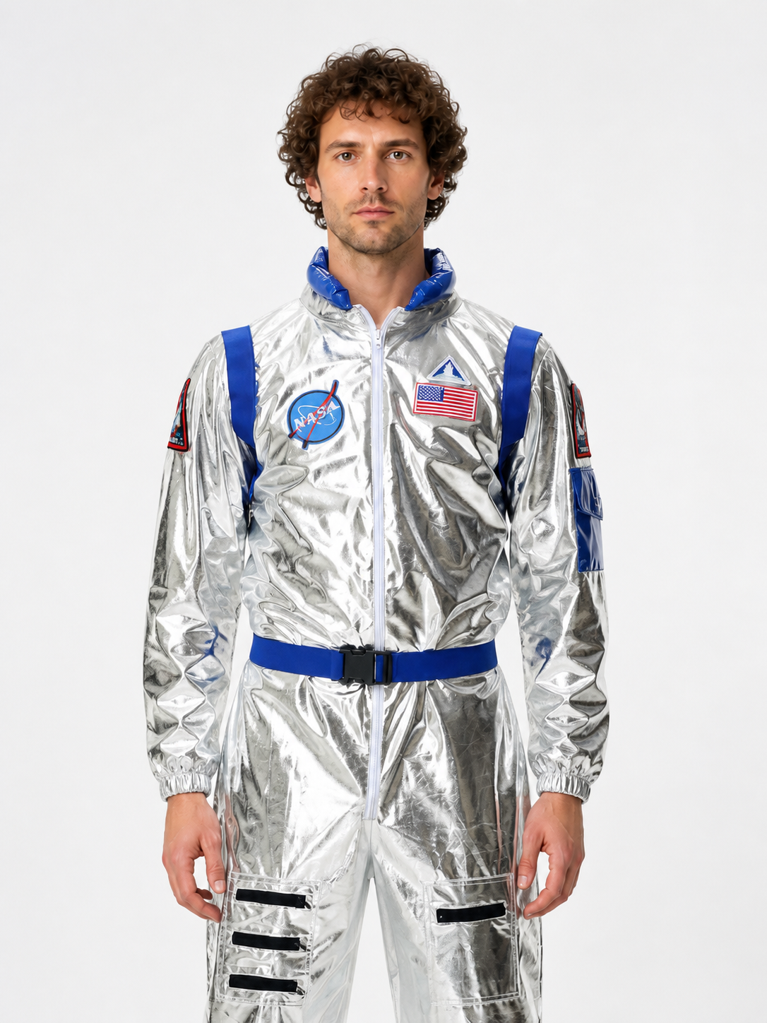 Astronaut Jumpsuit with NASA Patches for Stage Performances product detail 2