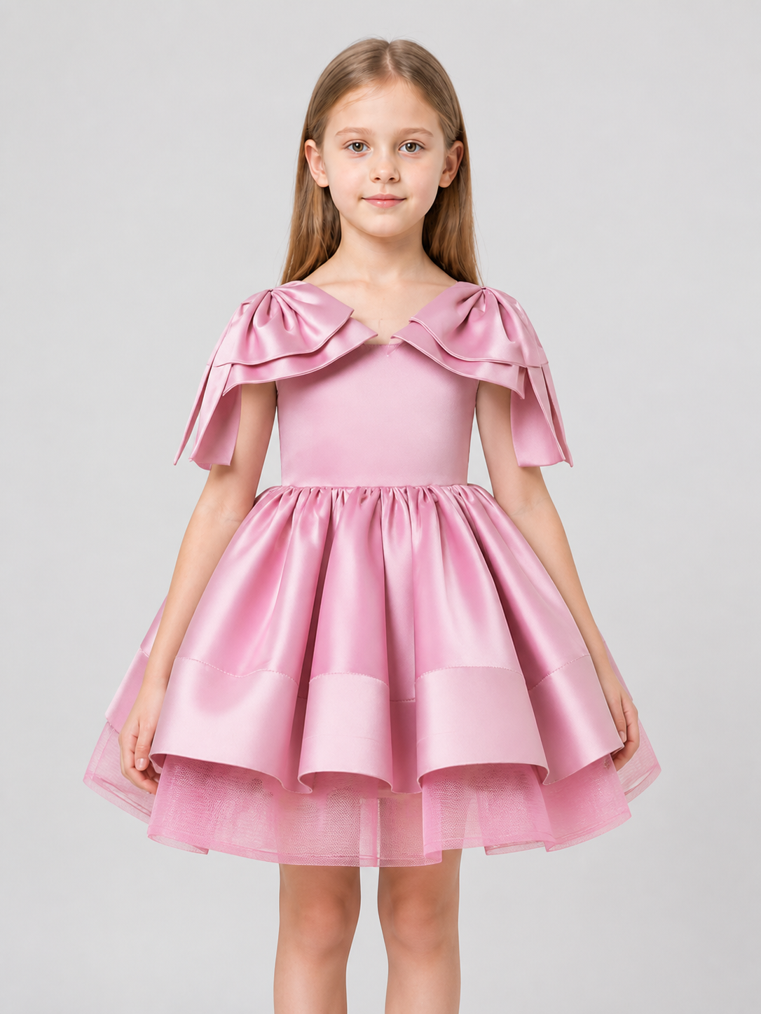 Puffy Dress with a Short Front and Longer Back Costume Dresses detail 3