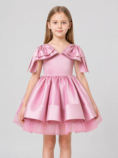 Puffy Dress with a Short Front and Longer Back Costume Dresses detail 3