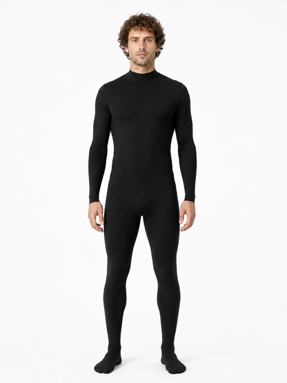 Form-Fitting Jumpsuit with High Neck and Long Sleeves product detail 3