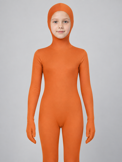 Orange Hooded Cosplay Jumpsuit Costumes detail 2