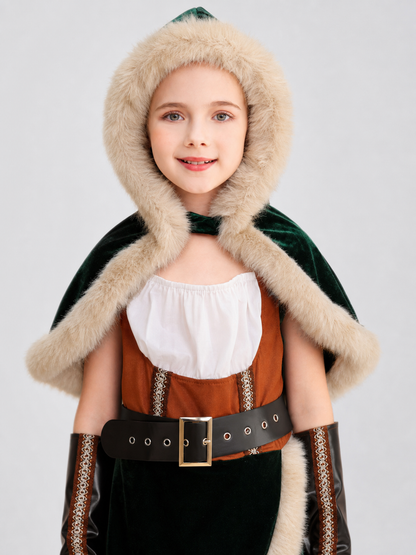 Historical Character Costume with Hood and Cloak