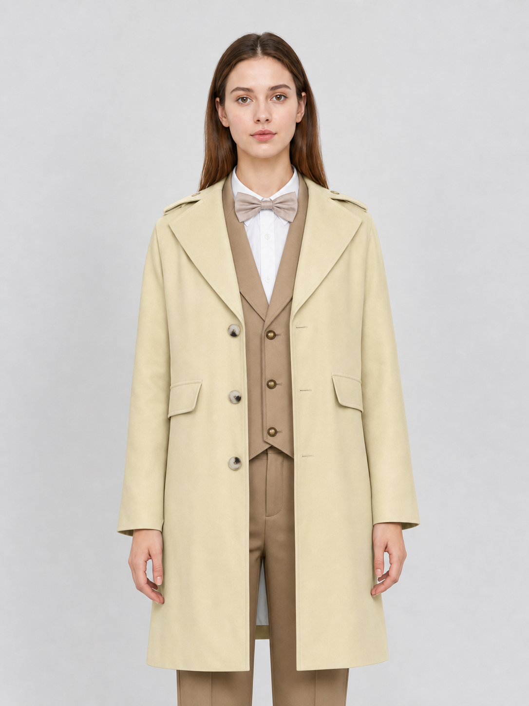 Aziraphale Cosplay Costume: Jacket, Vest, and Pants