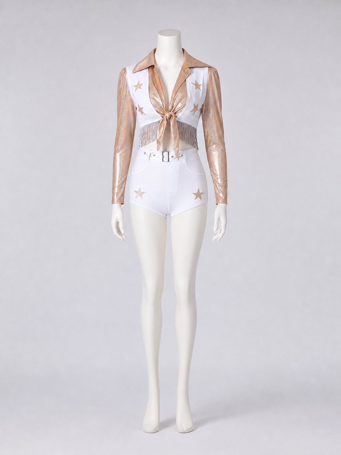 Two-Piece Stage Costume with Gold Stars