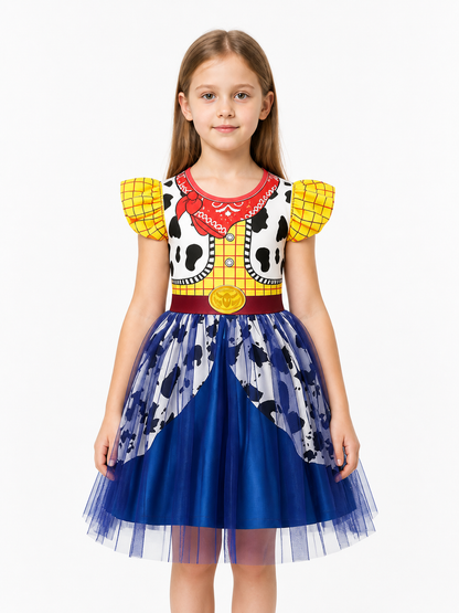 Girls’ Halloween Dress with Cowboy Belt and Bandana product detail 3