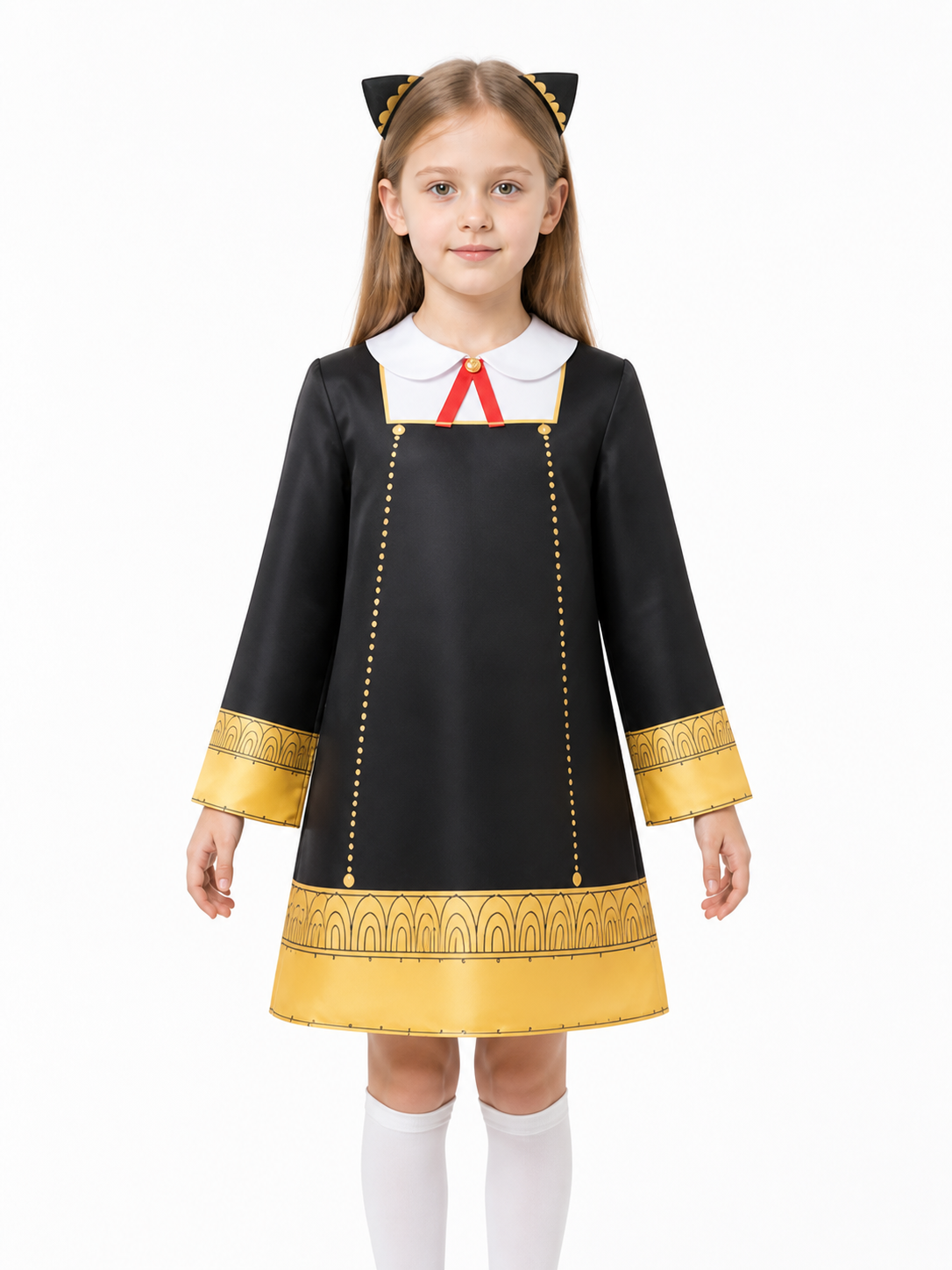 Anya Forger Cosplay Costume with Dress and Accessories Costume Dresses detail 3