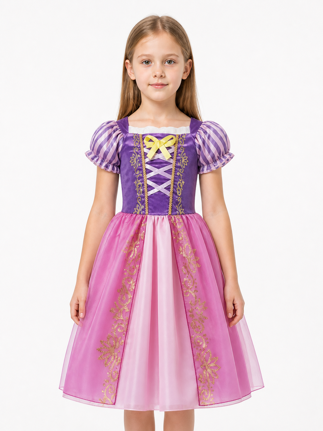 Children's Carnival Dress with a Full Skirt and Bow Costume Dresses detail 3