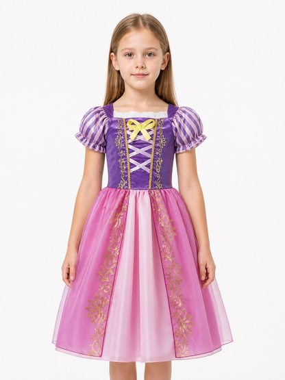 Children's Carnival Dress with a Full Skirt and Bow Costume Dresses detail 3